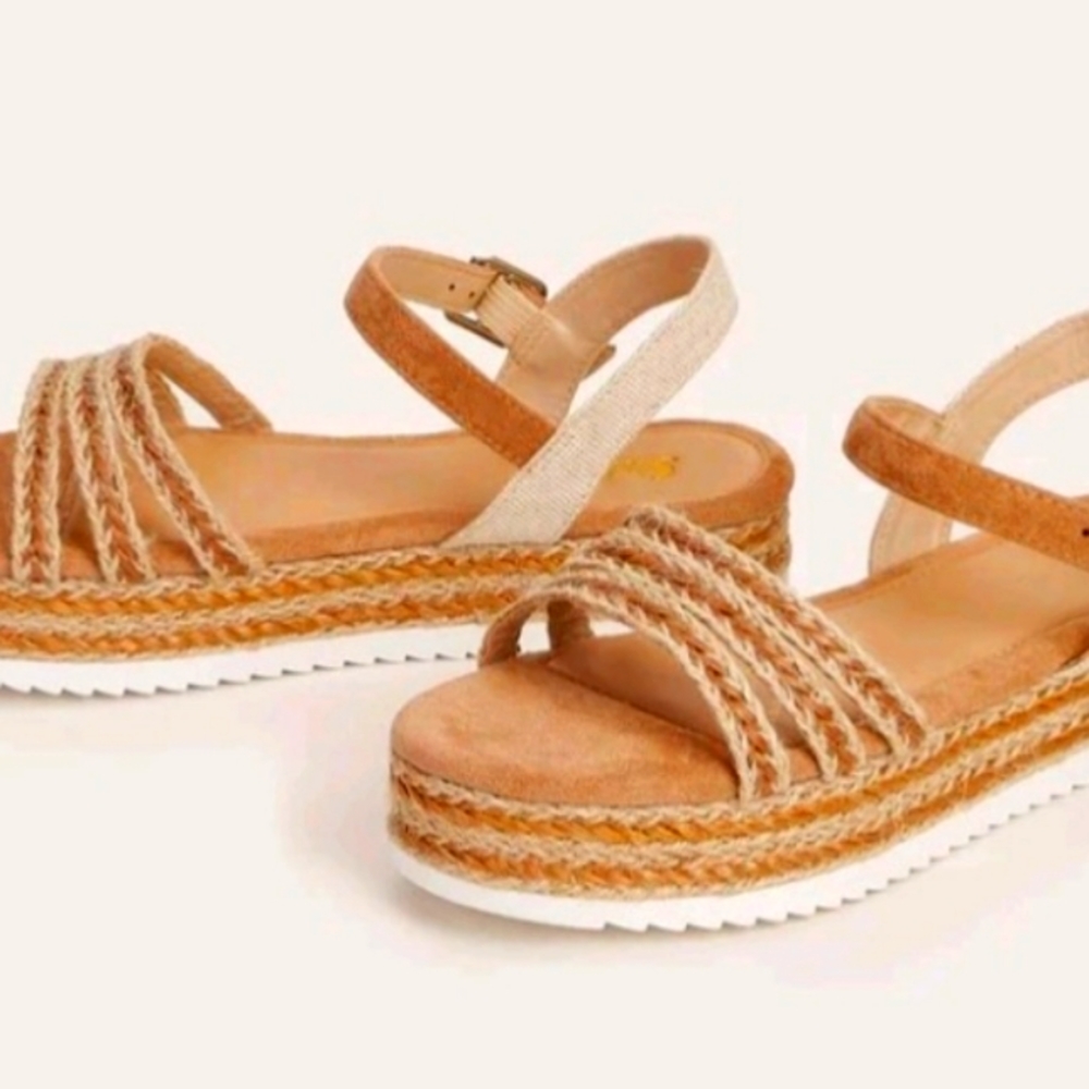 Chevron Ankle Strap Sandles